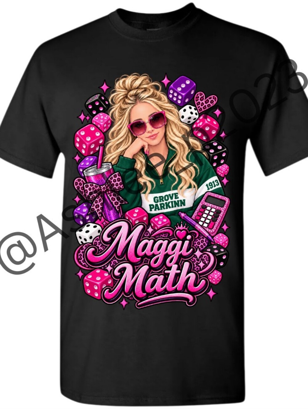 Maggi Math Unisex Short Sleeve Graphic Tee Shirt